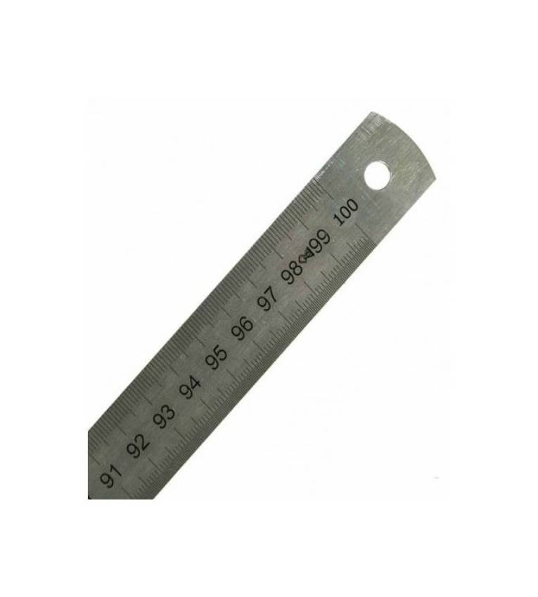 Réglet métallique en acier inoxydable de 100 cm / 1 mètre